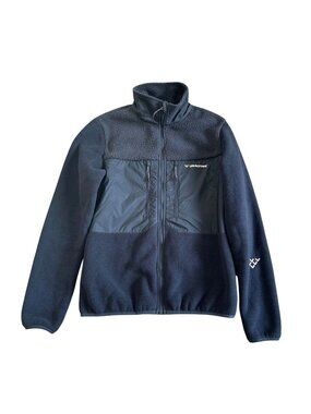 Black Crows Womens Sz M Polartec Pro Jacket Navy Blue Fleece Shell Full Zip
